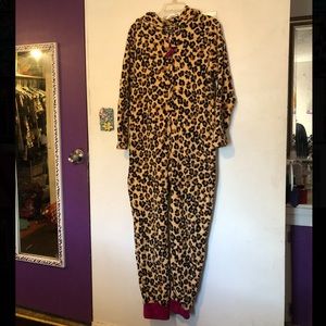 Adult cheetah onesie